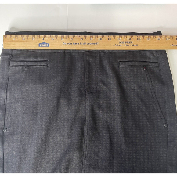 Liverpool Pencil Skirt‎ Womens Sz 10/30 Gray Plaid Pockets Stretch Elastic Waist - Picture 7 of 10